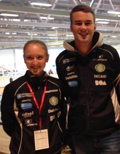 Elisabeth og Sindre representerer Norge